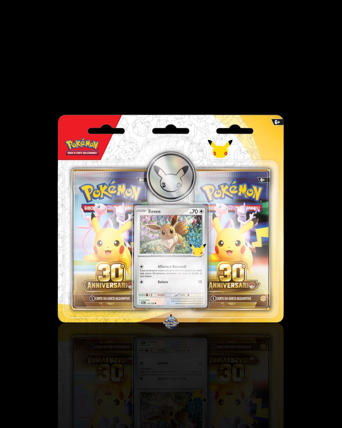 Collezione Pokémon 30° Anniversario Blister Eevee 2-Pack
