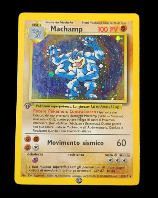 Machamp Holo Set Base 1ª edizione