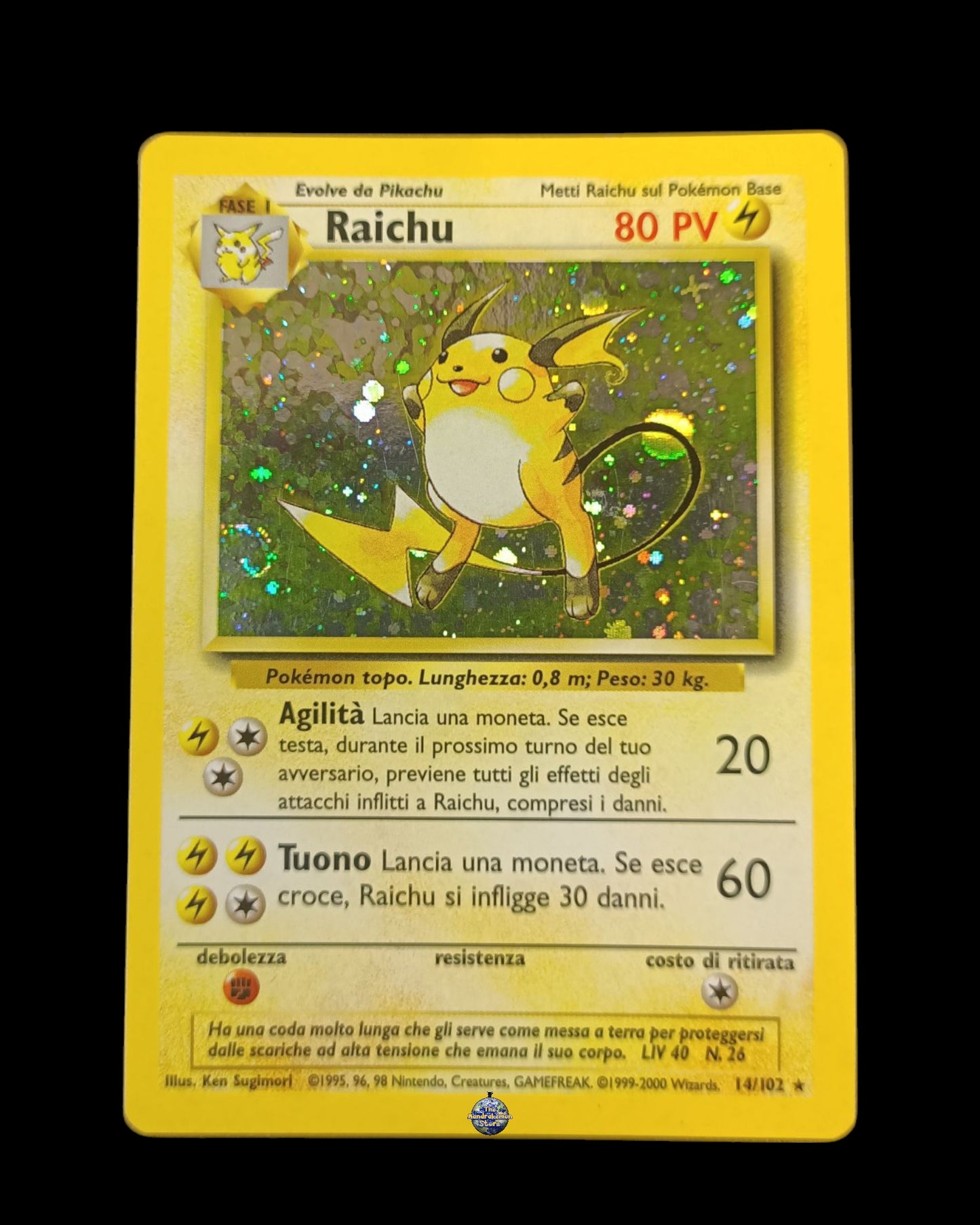 Raichu Holo Set Base