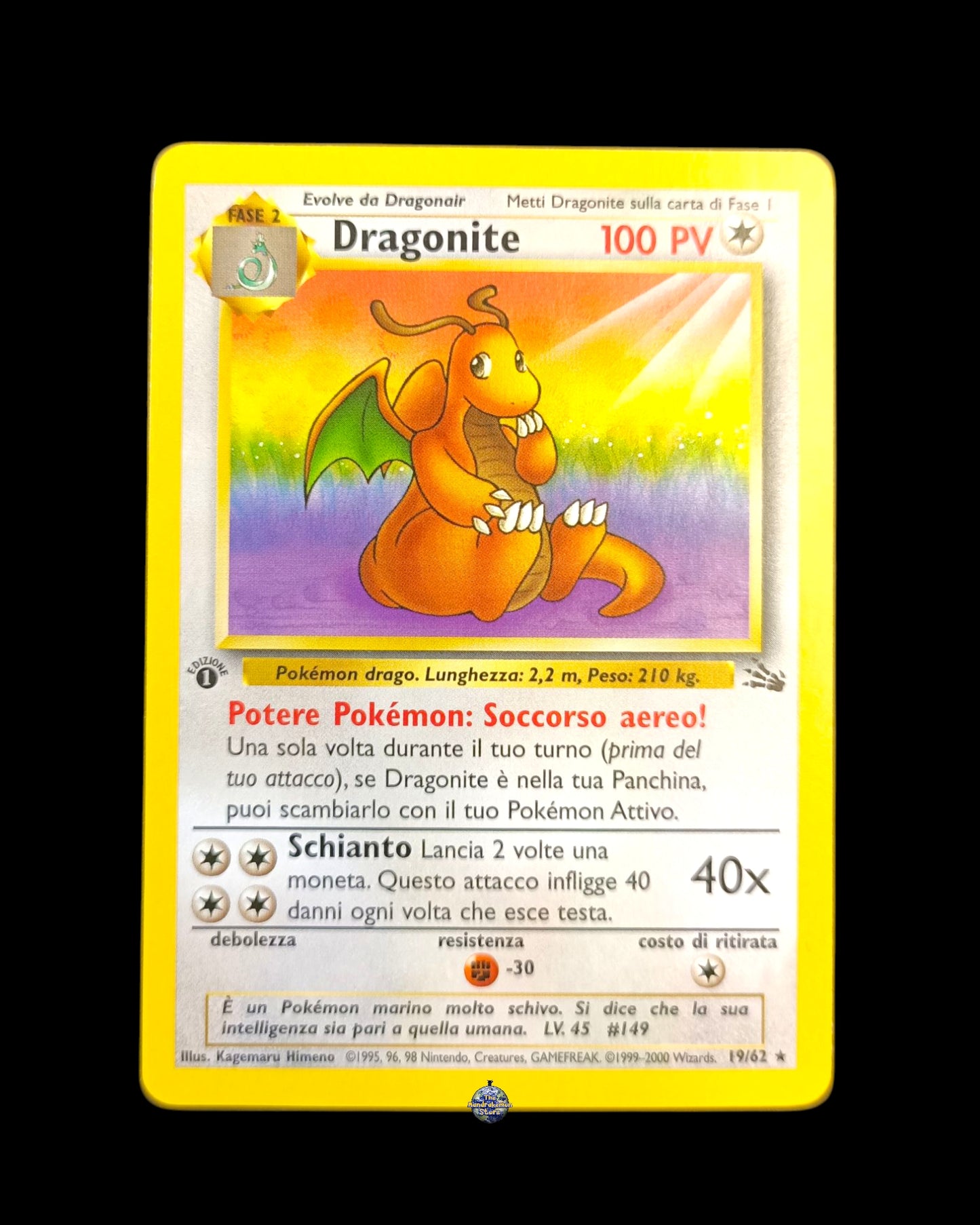 Dragonite Fossil 1ª edizione