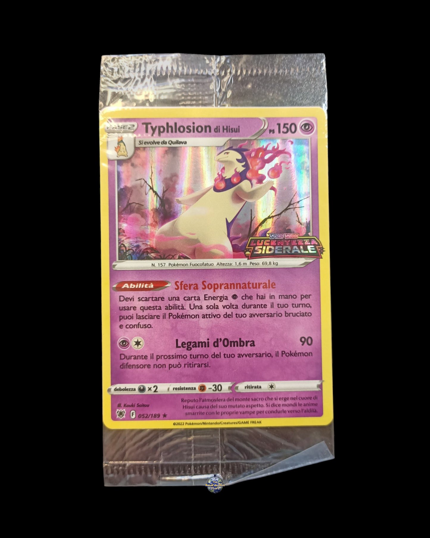 Typhlosion di Hisui Astri Lucenti Promo Sealed