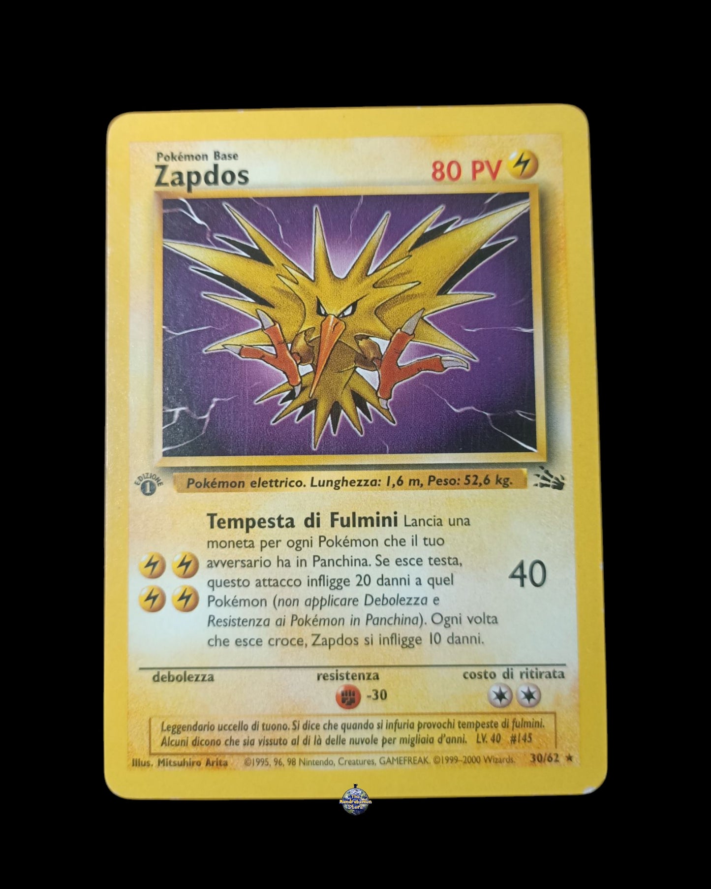 Zapdos Fossil 1ª Edizione