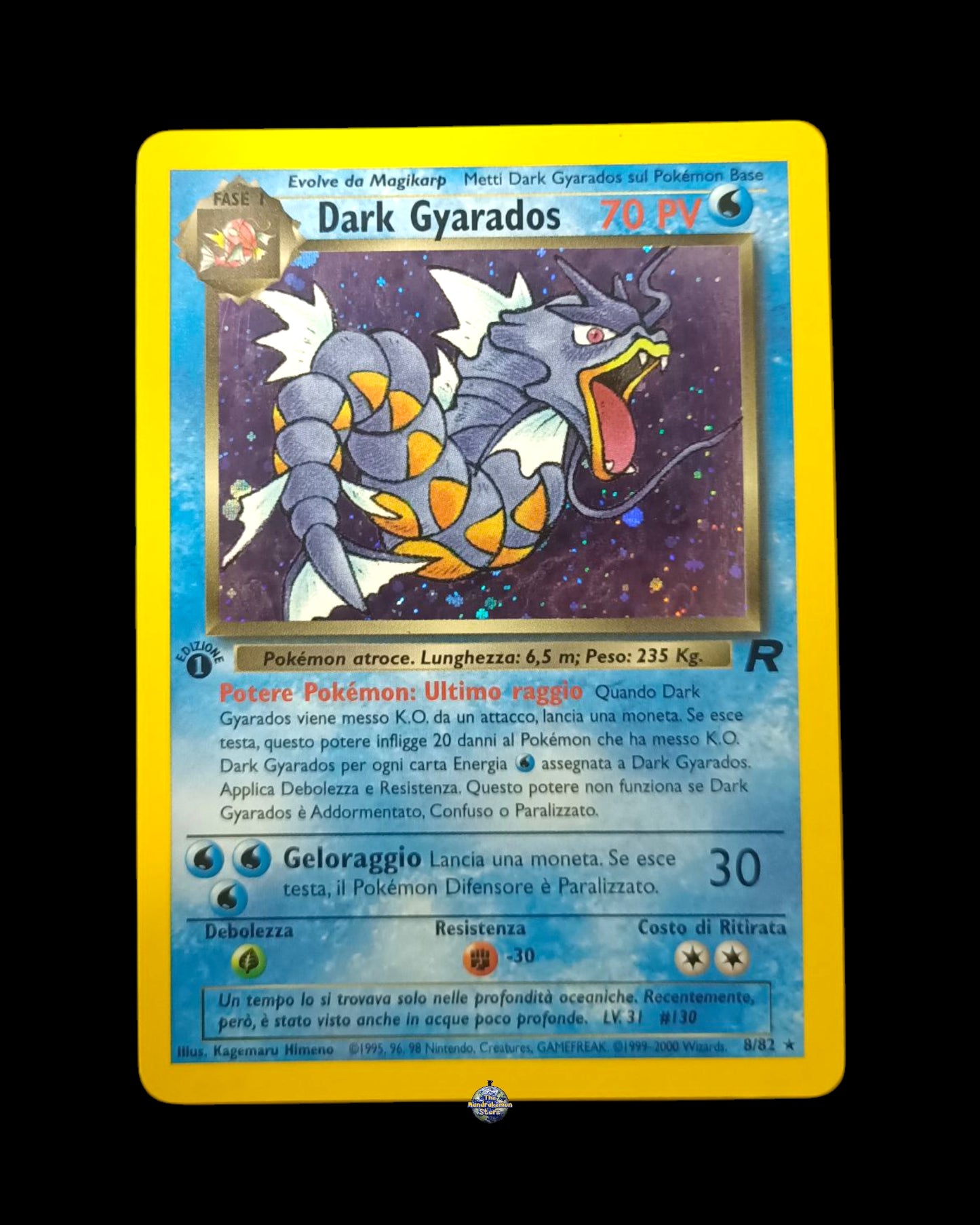 Dark Gyarados Holo 1ª Edizione Rocket