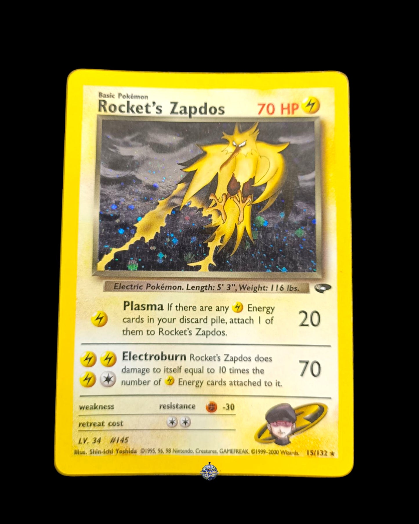 Rocket's Zapdos Holo Gym Challenge