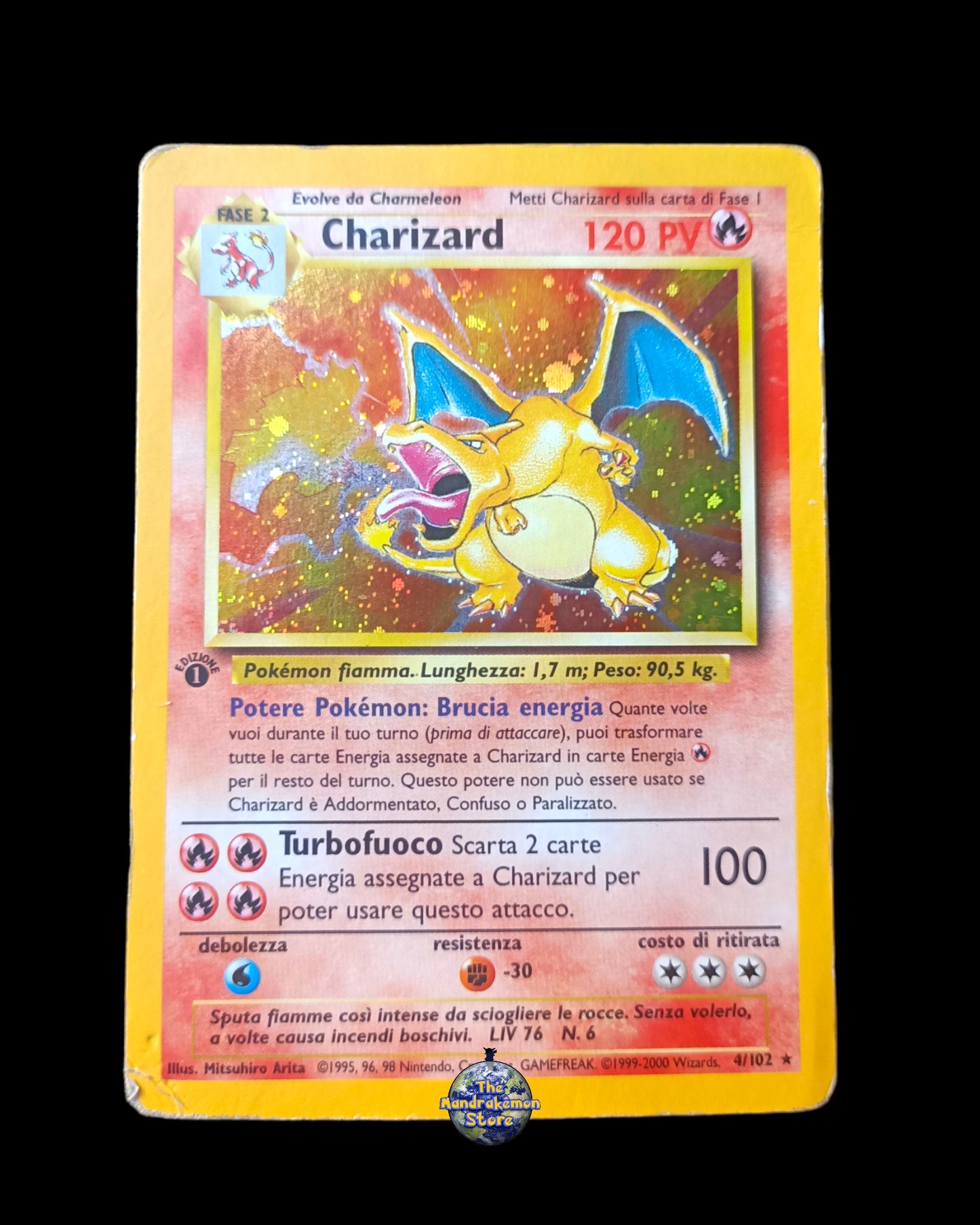 Charizard Holo Set Base 1ª Edizione