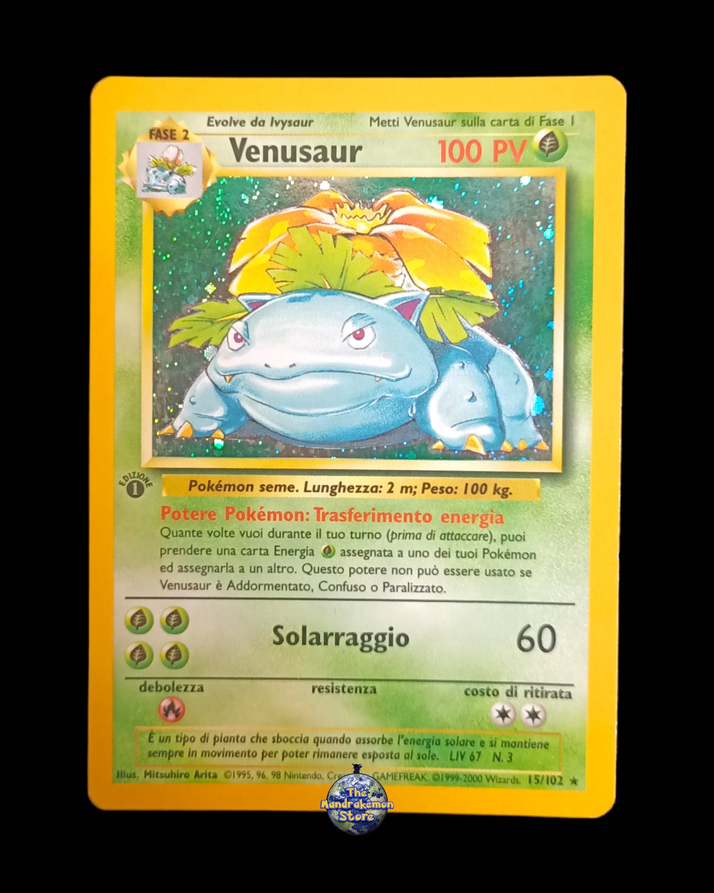 Venusaur Holo 1ª Edizione Set Base
