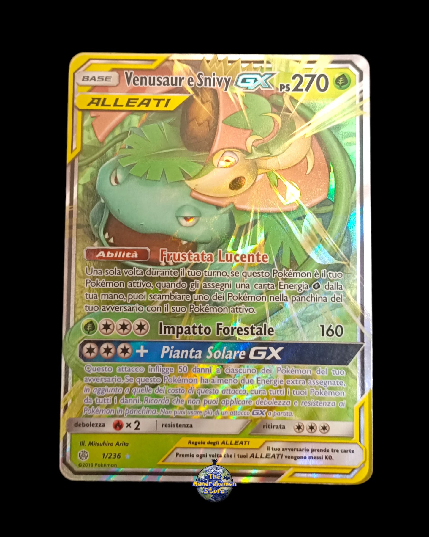 Venusaur e Snivy Gx Tag Team