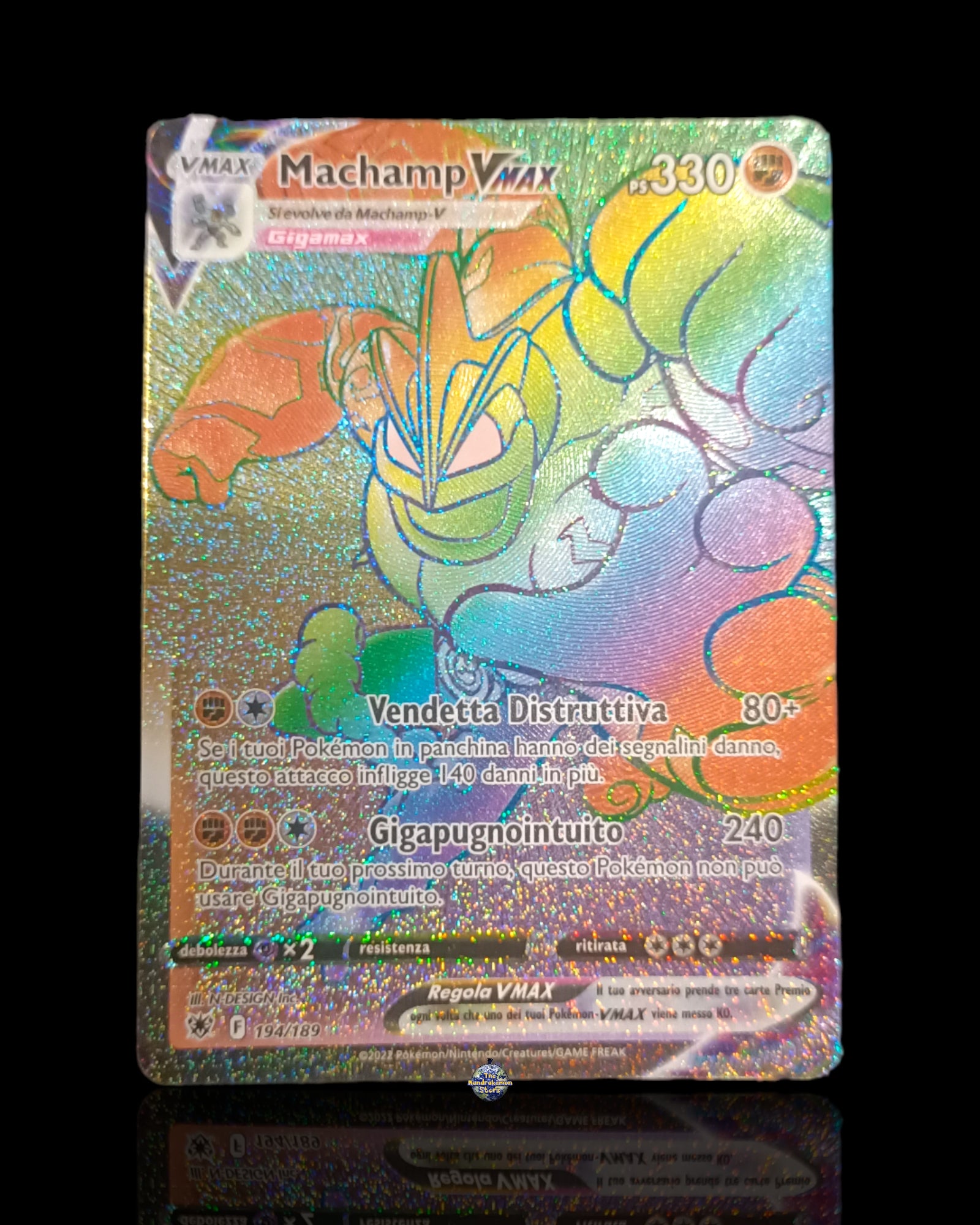 machamp vmax pokemon card Machamp Vmax Hyper Full Art – The Mandrakémon Store S.R.L.S