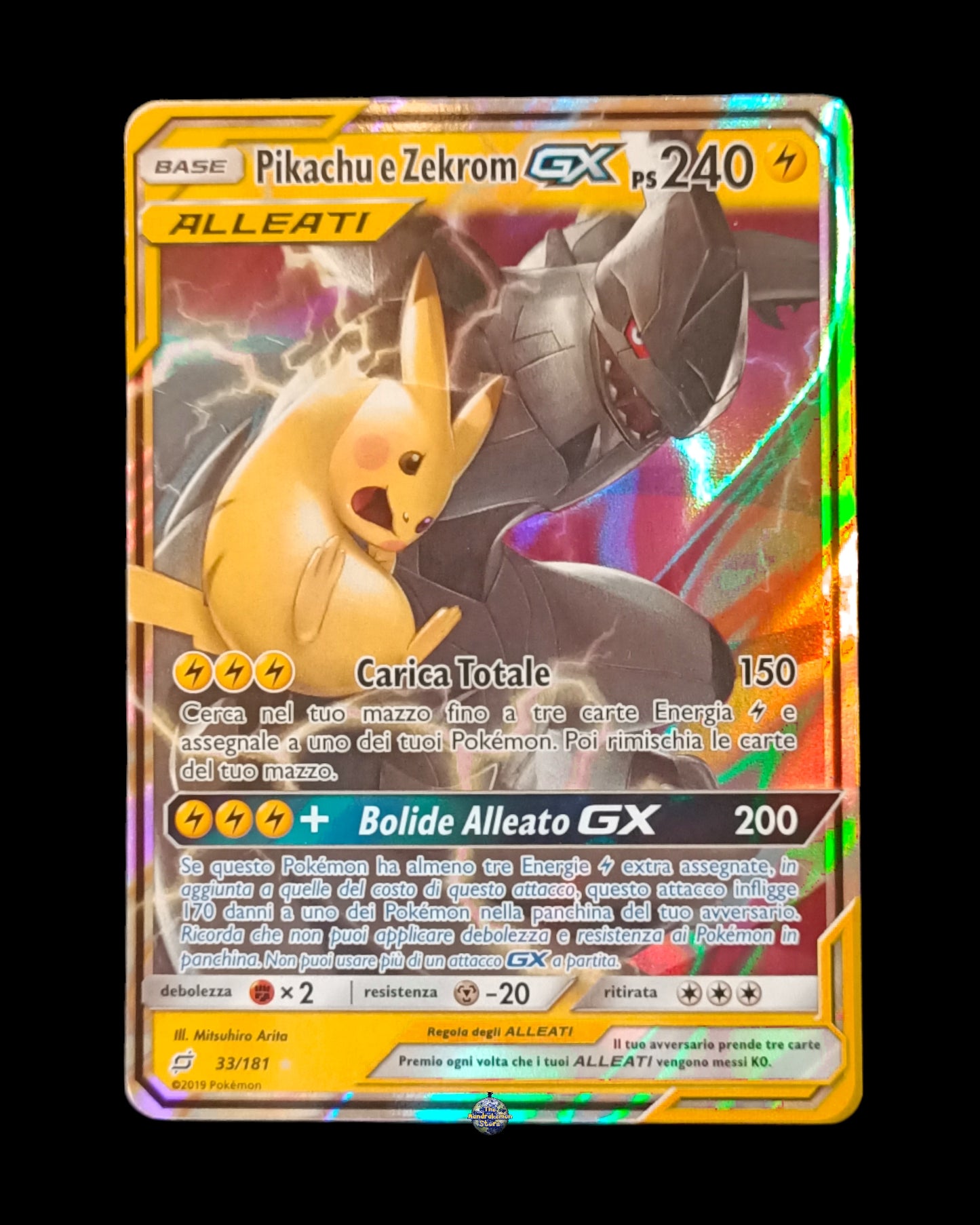 Pikachu e Zekrom Gx Tag Team