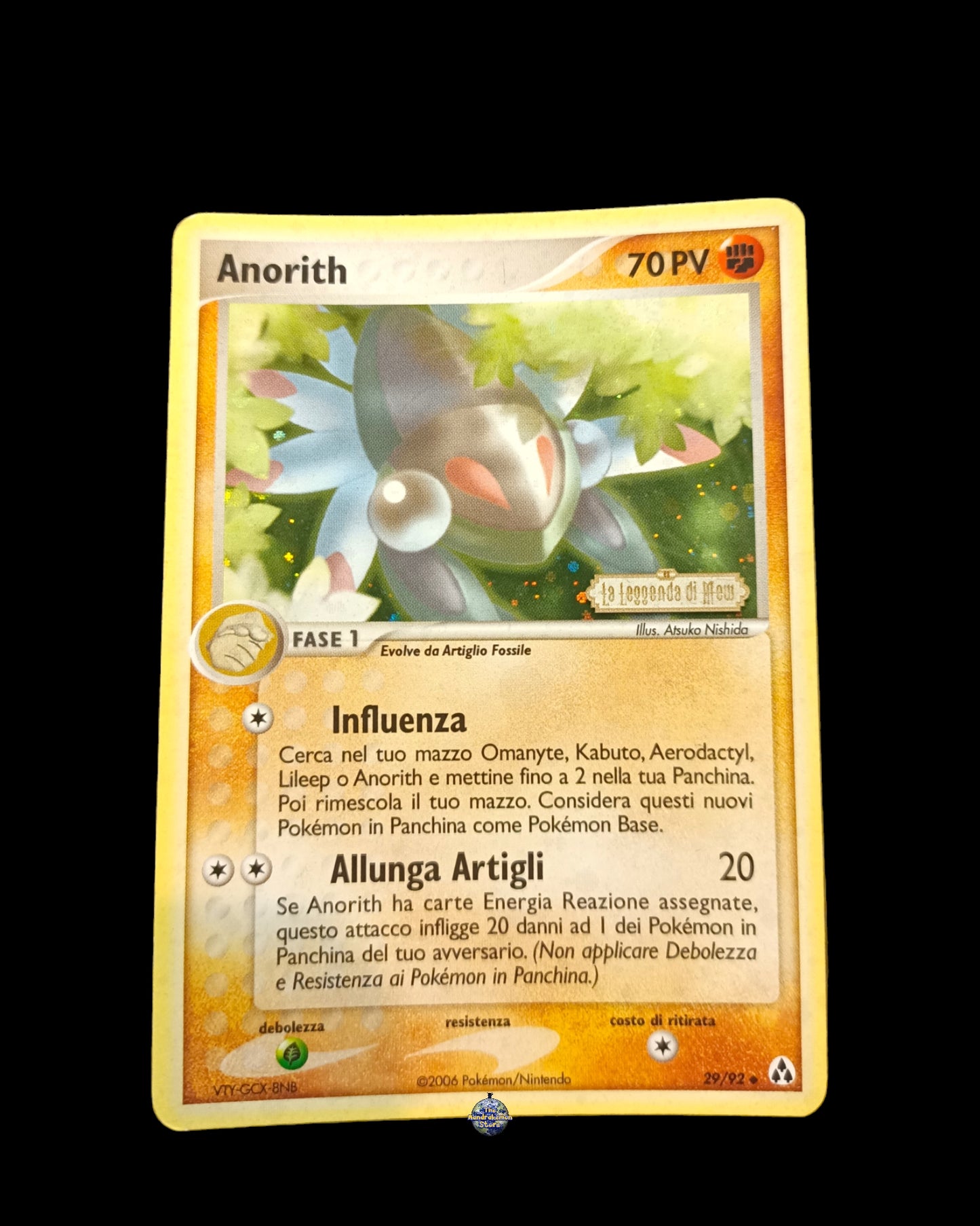 Anorith Holo Stamped Ex La leggenda di Mew