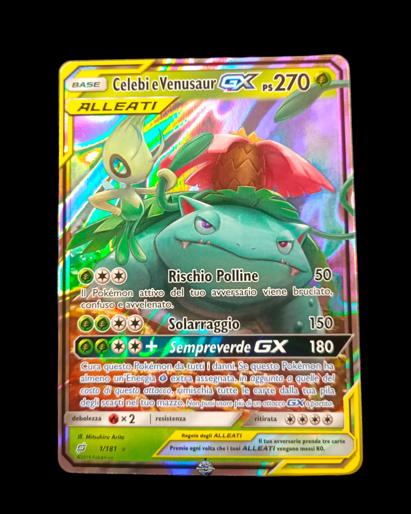 Celebi e Venusaur Gx Tag Team