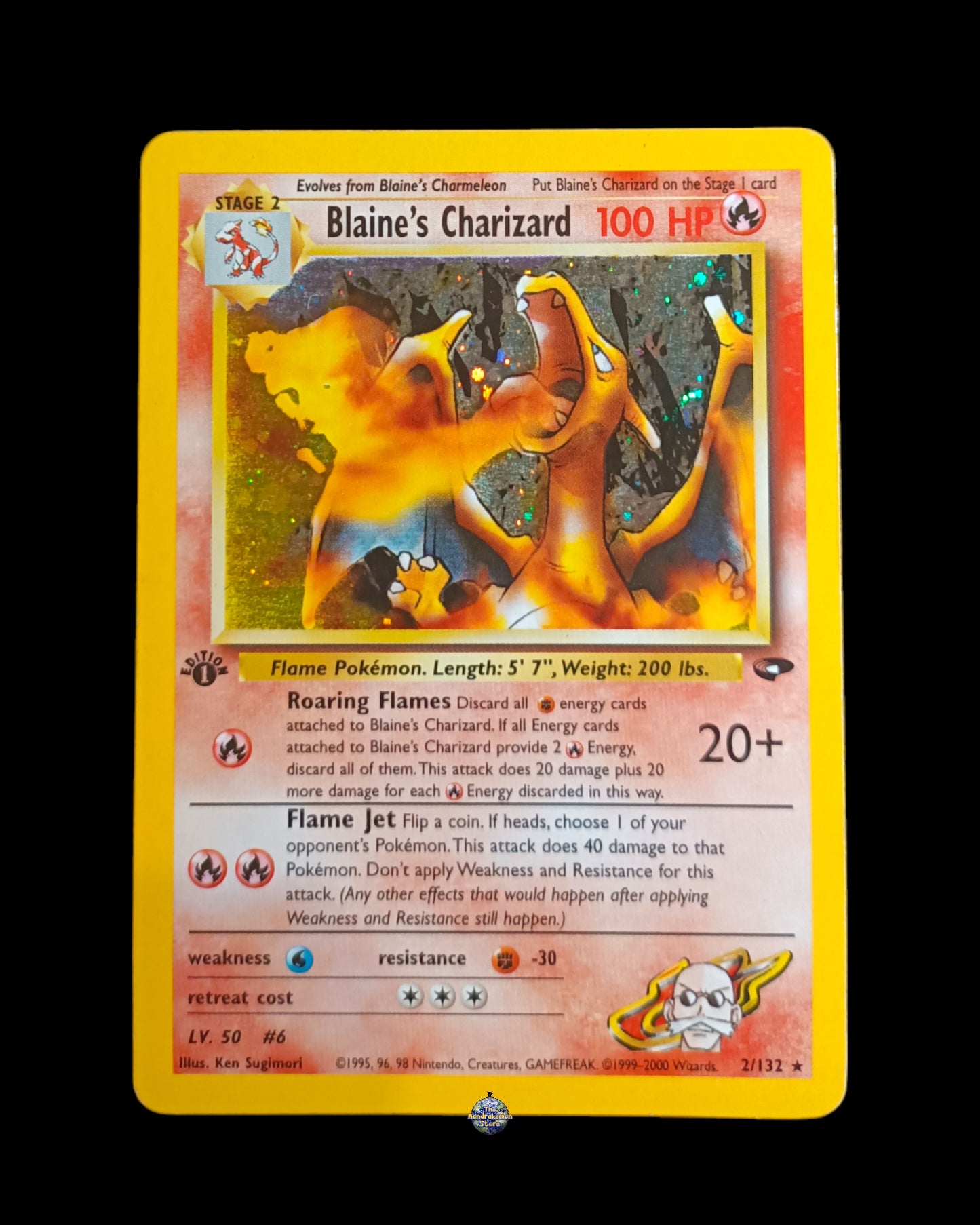 Blaine's Charizard 1ª Edizione Holo Gym Challenge