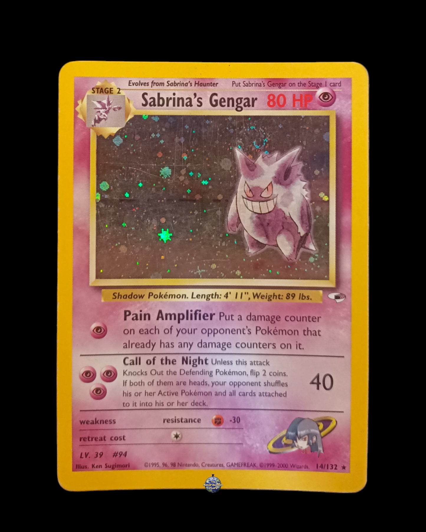 Sabrina's Gengar Holo Gym Heroes