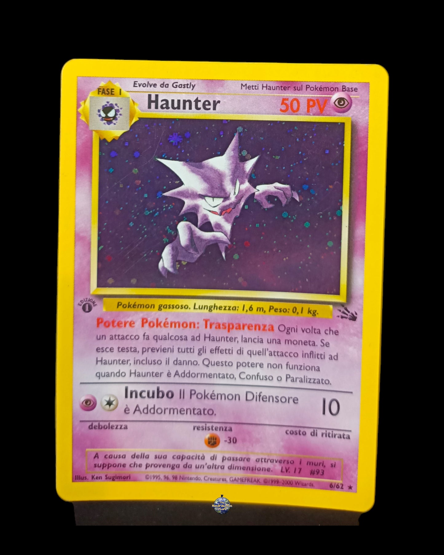 Haunter Holo Fossil 1ª edizione