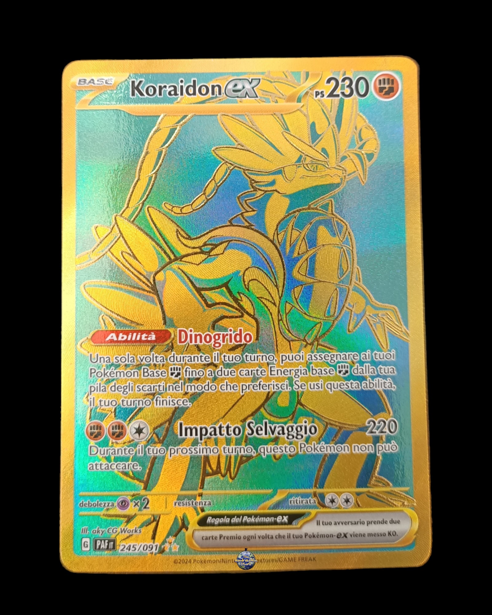 gold koraidon pokemon card Koraidon Ex Gold – The Mandrakémon Store S.R.L.S