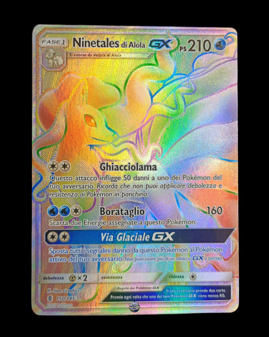 Ninetales di Alola Gx Hyper Full Art