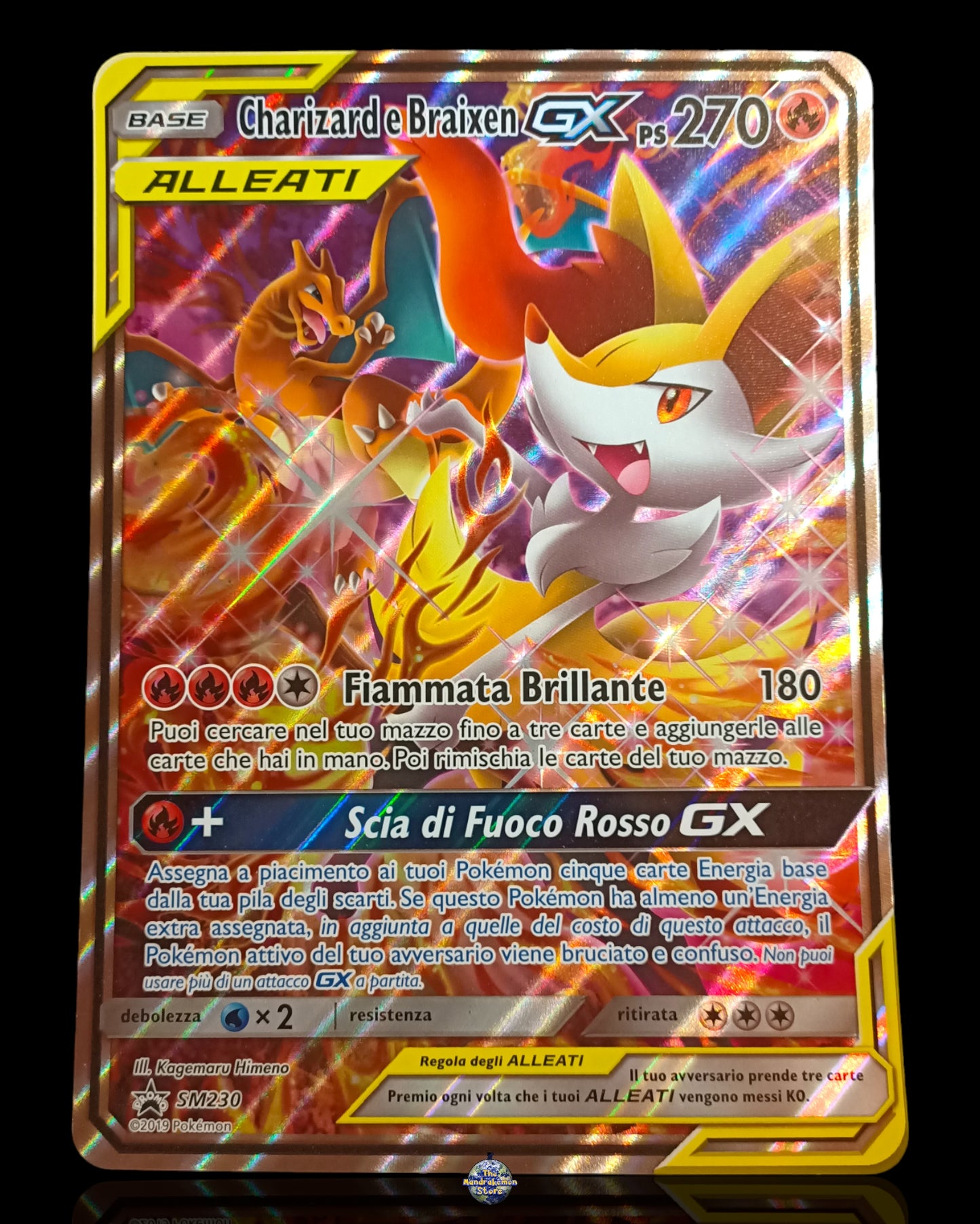 Charizard e Braixen Gx Tag Team Promo Jumbo