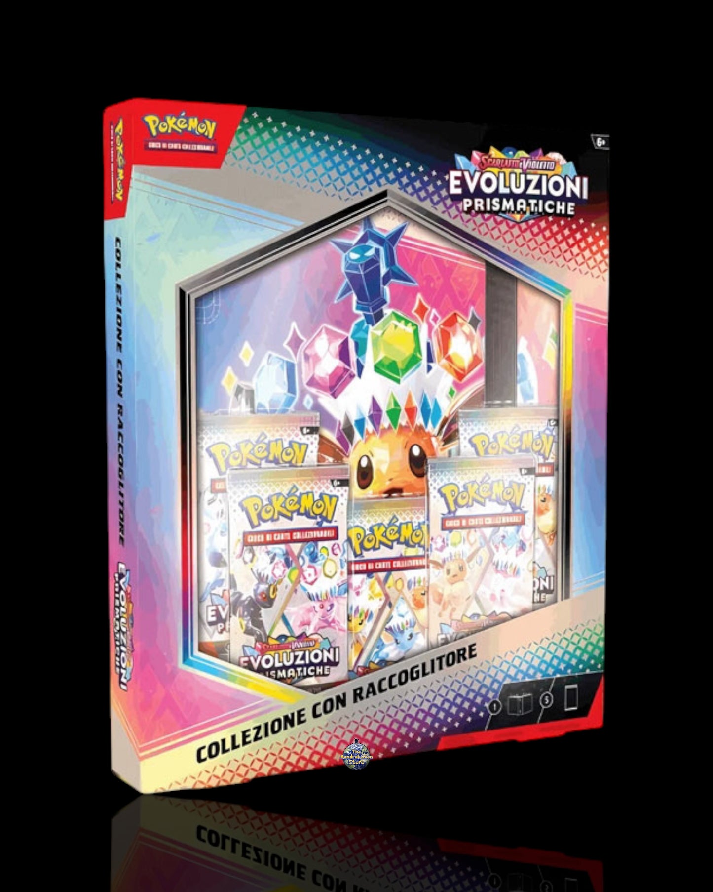 Collezione Pokémon Evoluzioni Prismatiche con raccoglitore