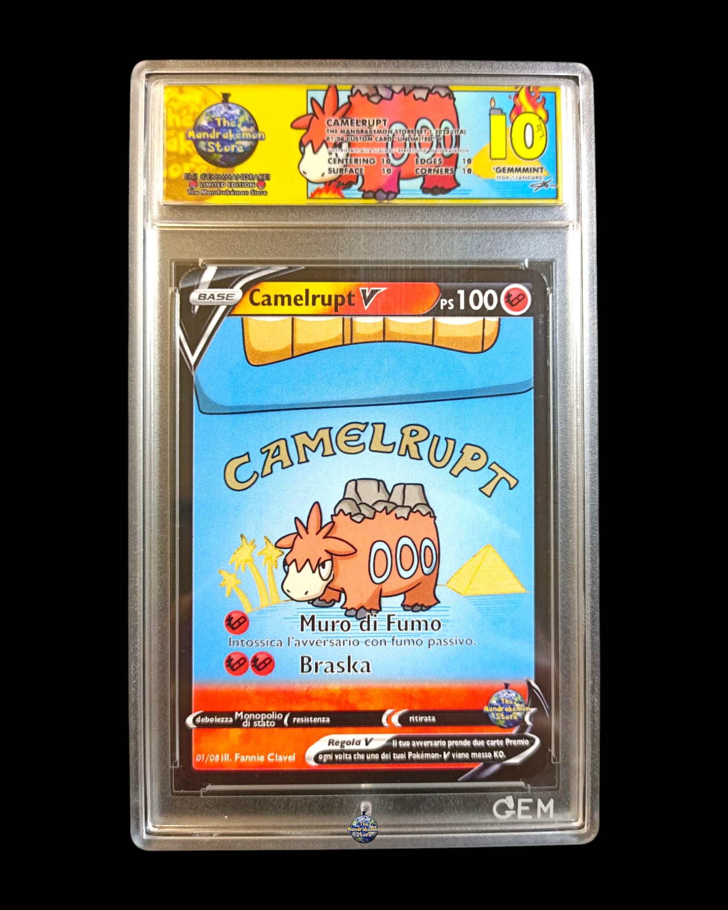 Camelrupt V Mandrake Set 1 GEM 10