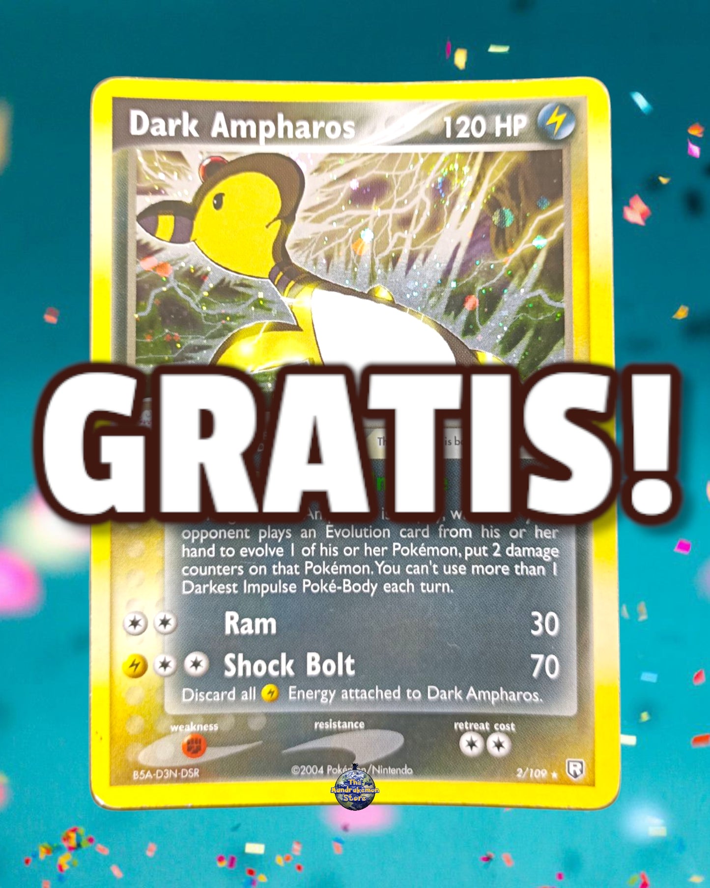 Dark Ampharos Holo