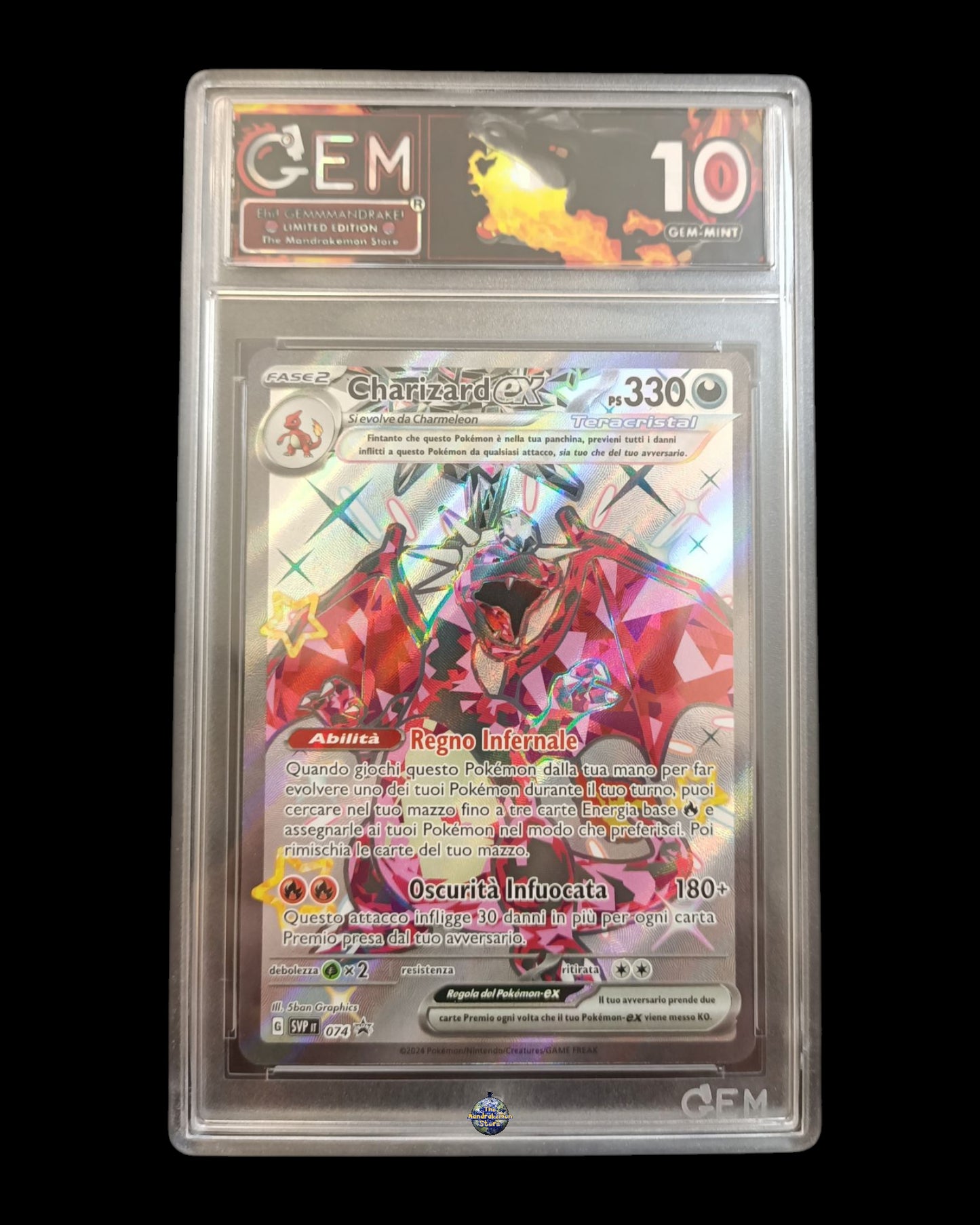 Charizard Ex Teracristal Promo GEM 10