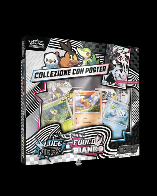 Collezione con Poster Luce nera e Fuoco Bianco