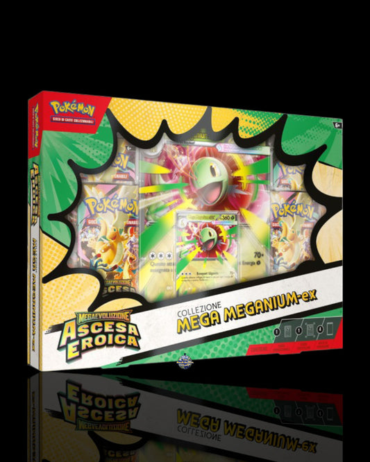 Collezione Pokémon Ascesa Eroica Mega Meganium Ex