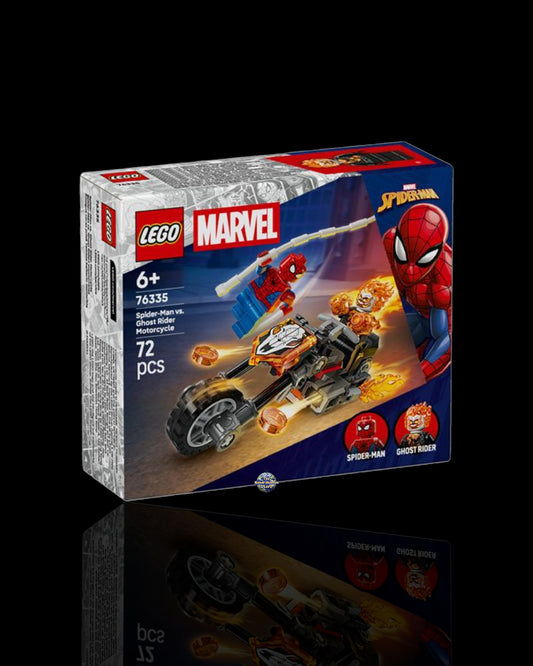 Lego Spider-Man vs. Ghost Rider in motocicletta 76335