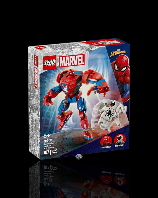 Lego Marvel Mech di Spider-Man contro Anti-Venom 76308