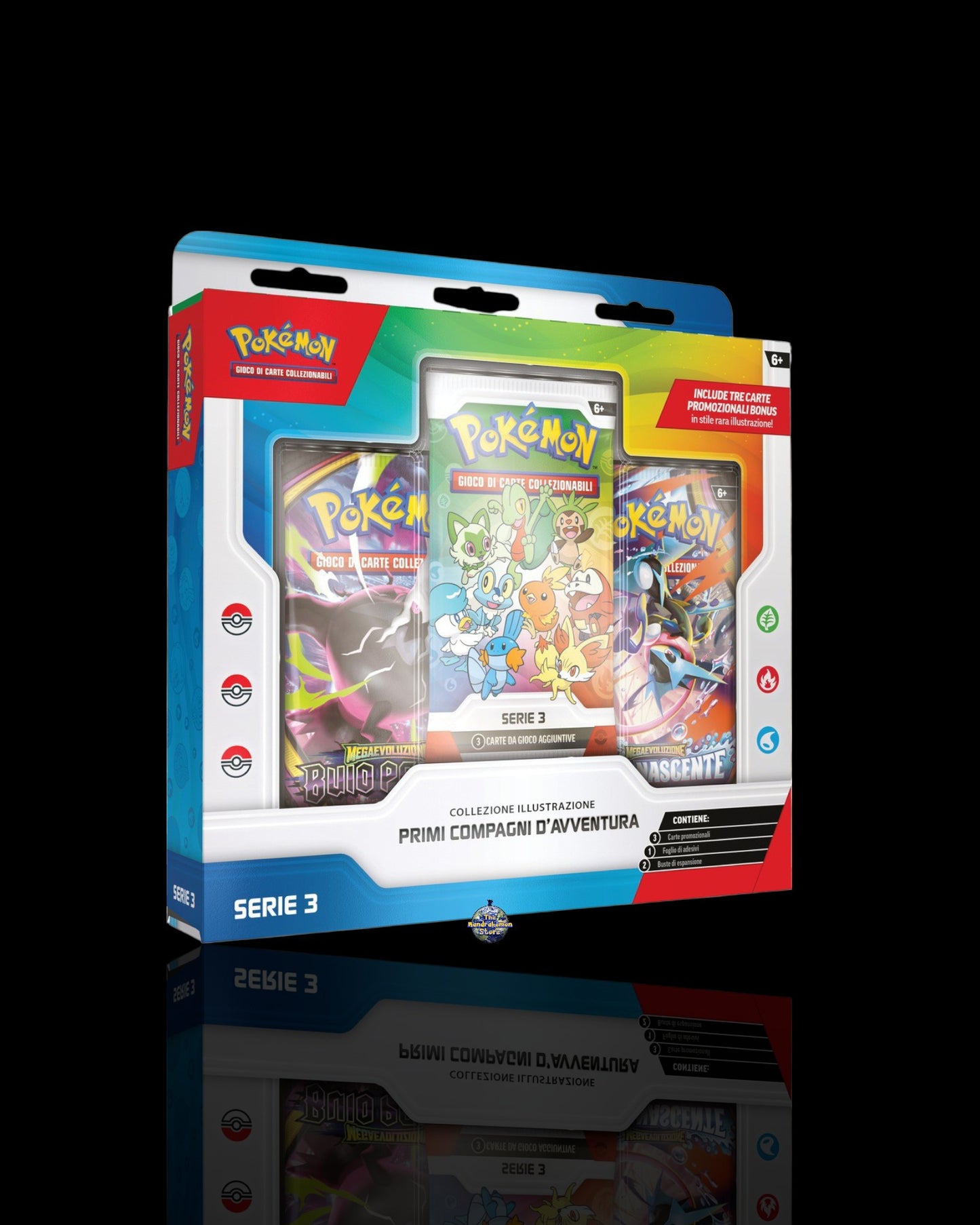 Pokémon Collezione Illustrazione Primi Compagni D'avventura Serie 3