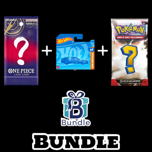 BUNDLE Pack One Piece + Hot Wheels Mystery Pack + Pack Pokémon