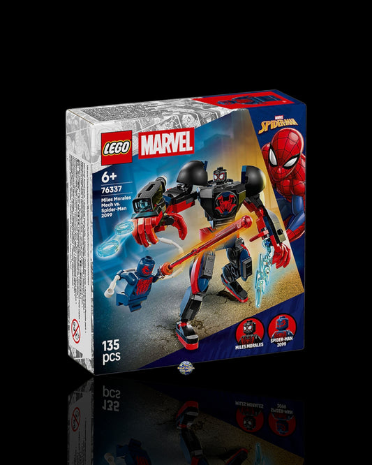 Lego Marvel Mech di Miles Morales vs. Spider-Man 2099 76337
