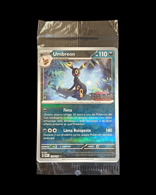 Umbreon Holo Promo Ossidiana Infuocata Sealed