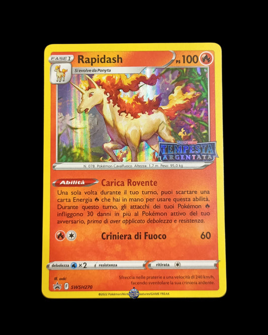 Rapidash Holo Stamped Tempesta Argentata