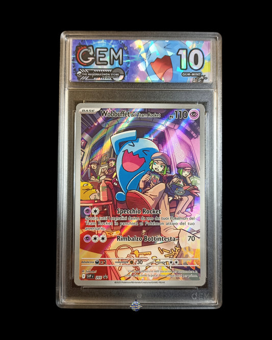 Wobbuffet del Team Rocket Ar Promo GEM 10