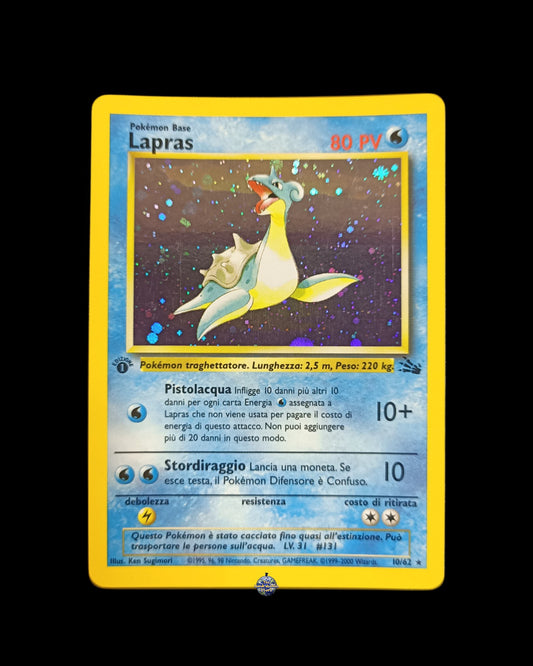 Lapras Holo Fossil 1ª edizione