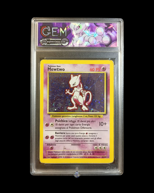 Mewtwo Holo Set Base GEM Autenticato