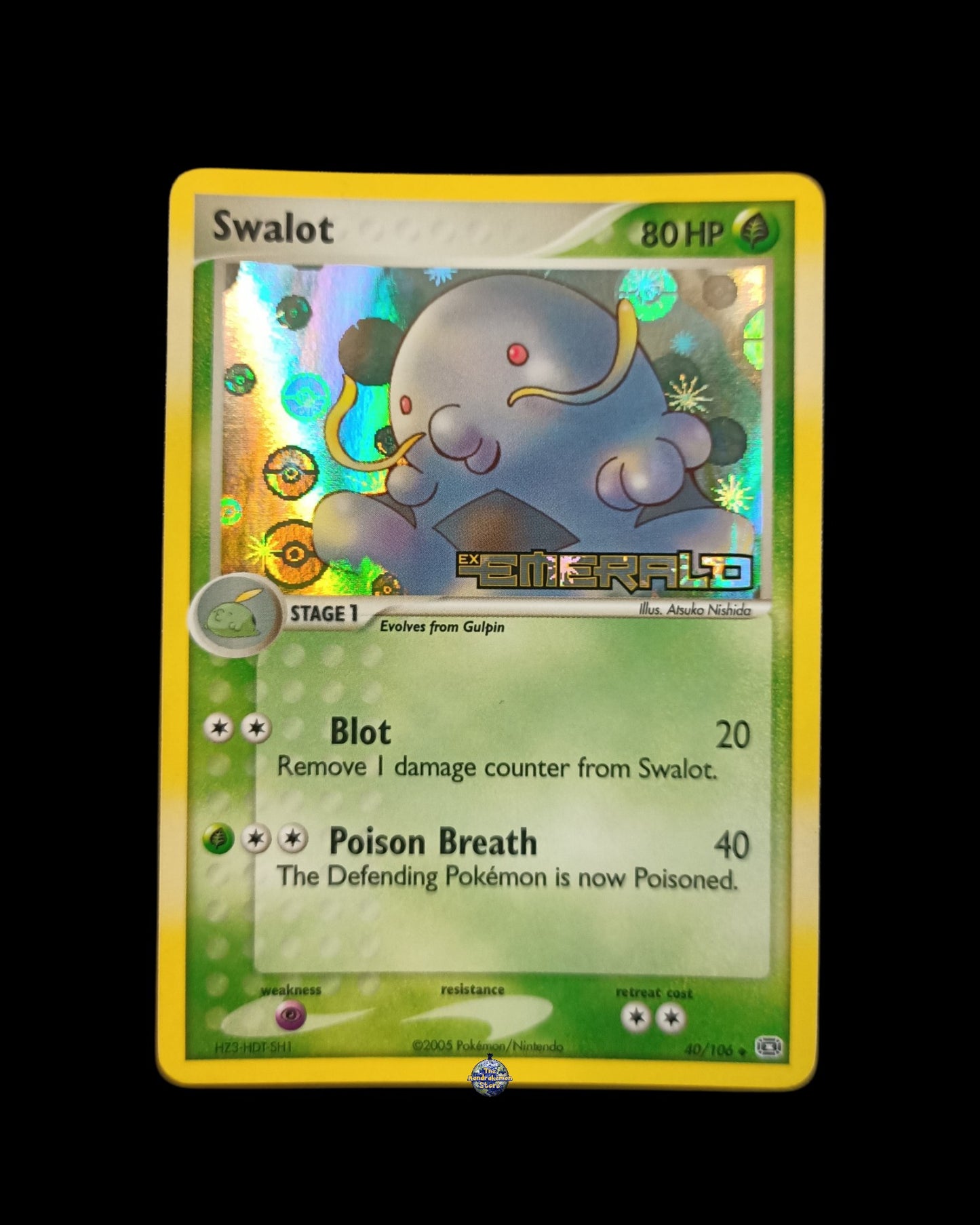 Swalot Holo Stamped Ex Emerald