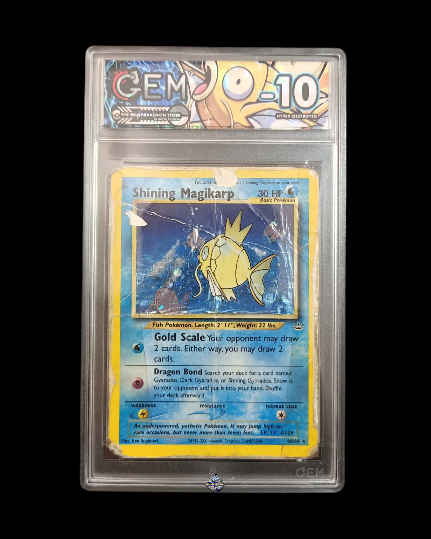 Shining Magikarp Holo Neo Revelation GEM -10