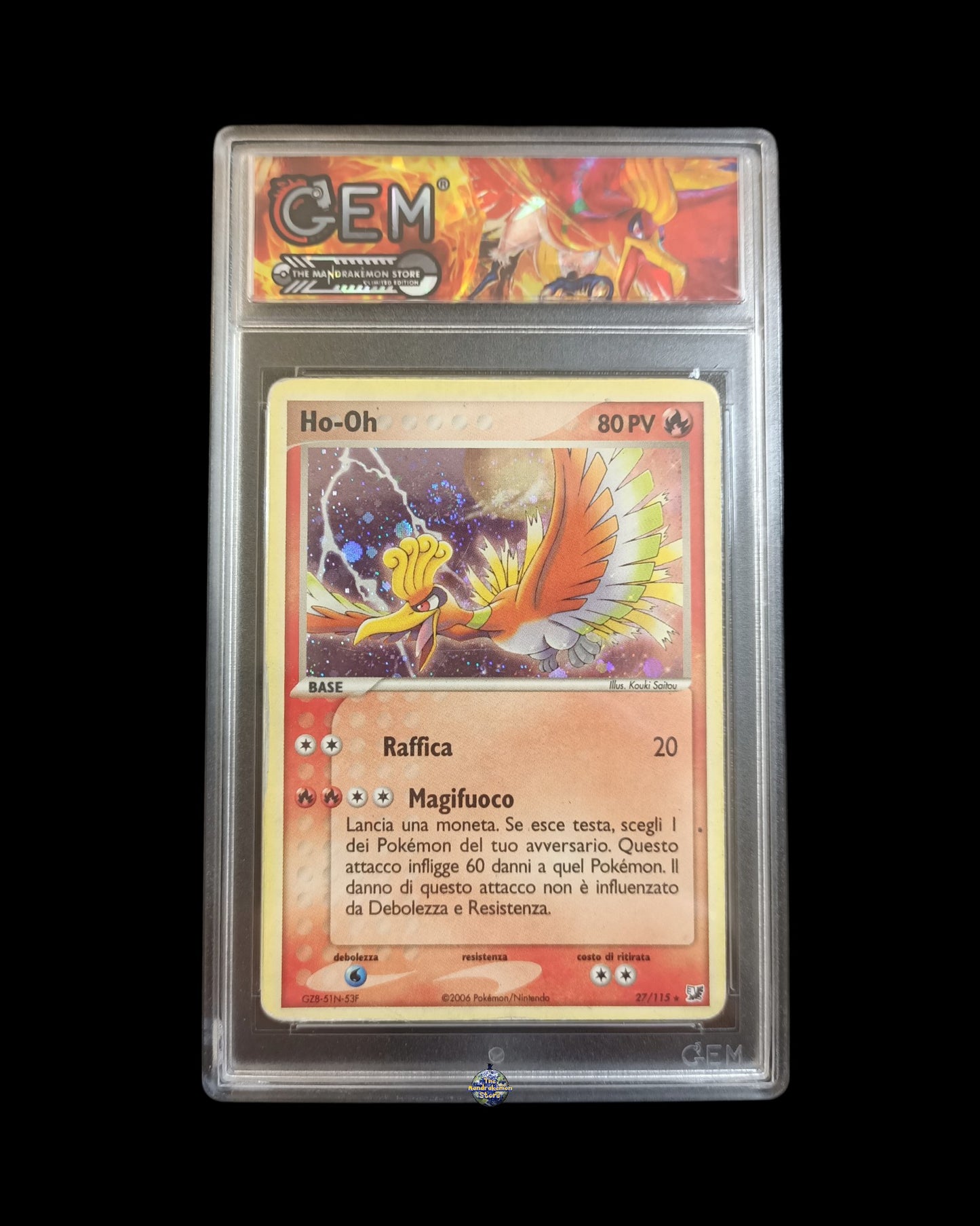 Ho-Oh Holo GEM Autenticato