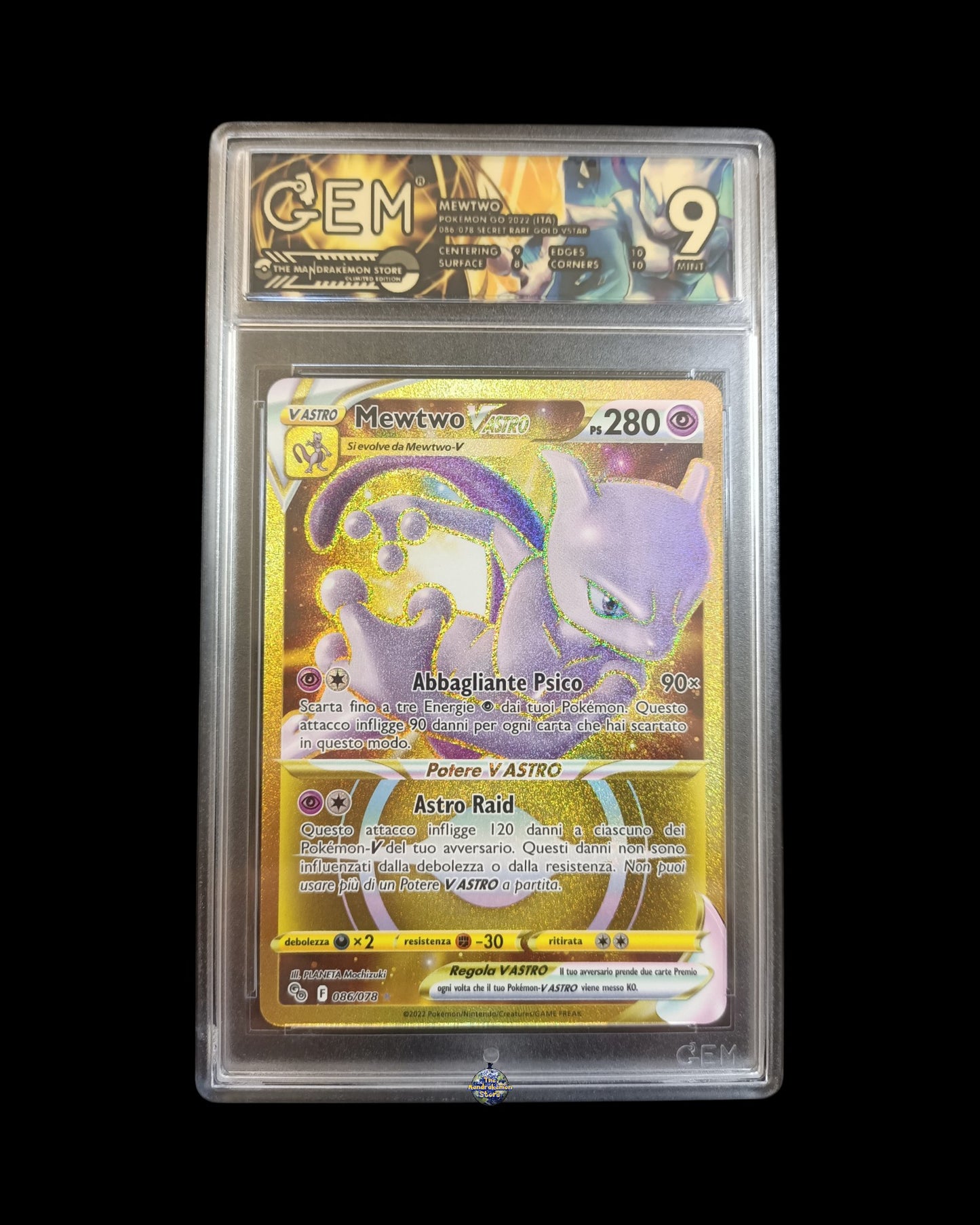 Mew Vstar Gold GEM 9