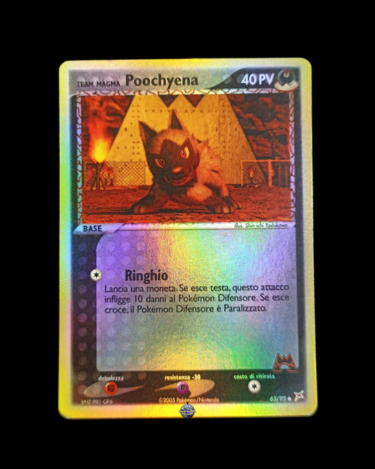 Team Magma Poochyena Reverse
