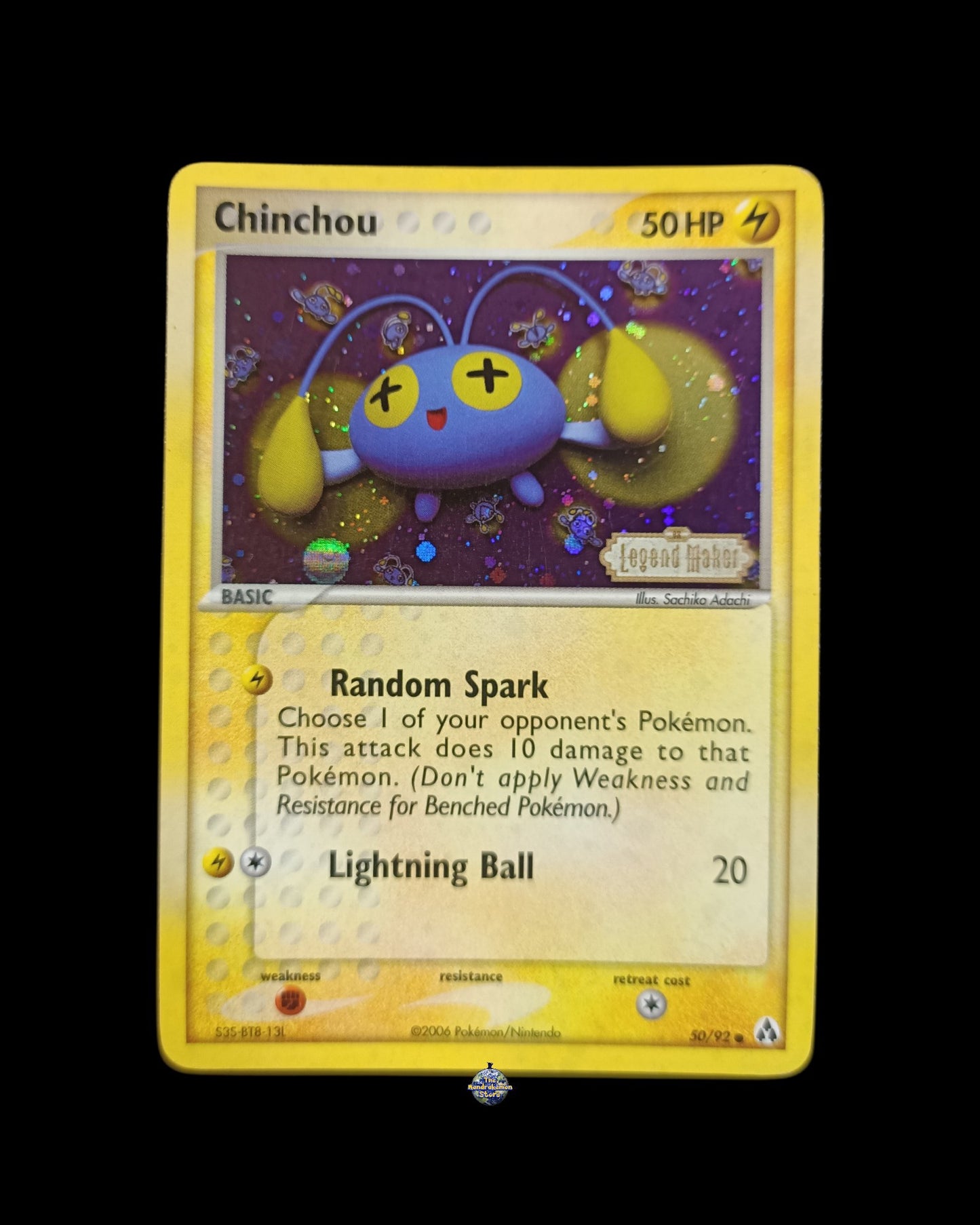 Chinchou Holo Ex Legend Maker Stamped