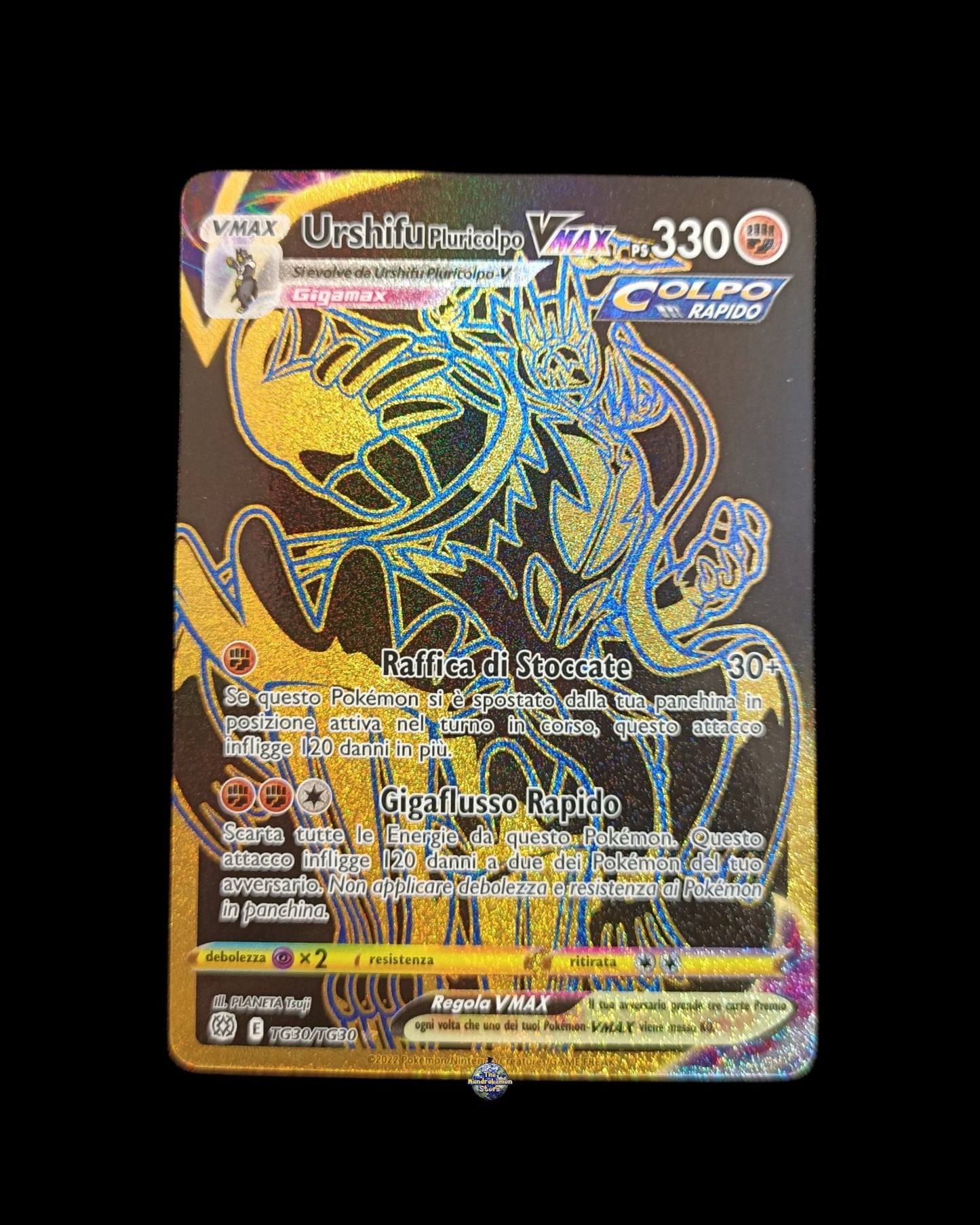 Urshifu Pluricolpo Vmax Black Gold Tg