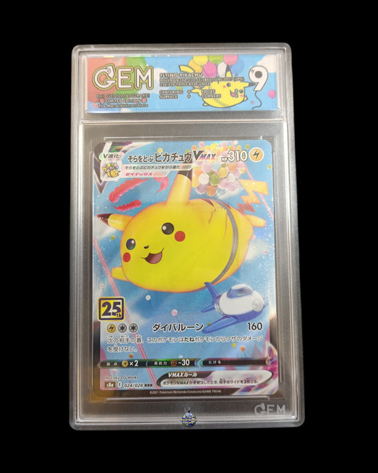 Pikachu Volo Vmax GEM 9