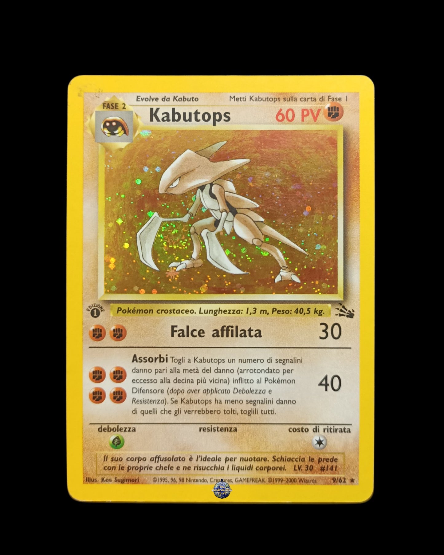 Kabutops Holo Fossil 1ª Edizione