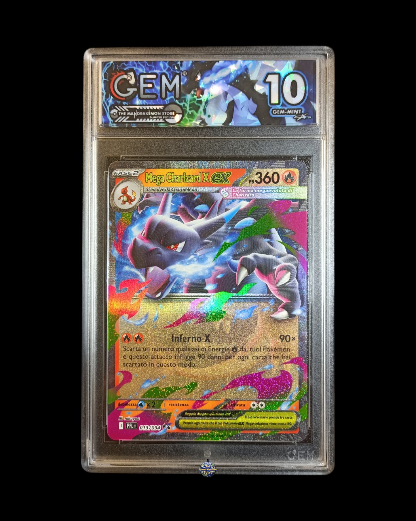 Mega Charizard X Ex GEM 10