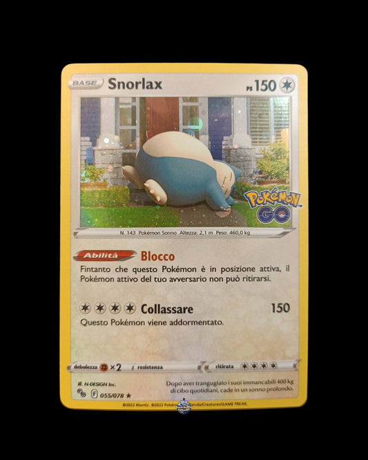 Snorlax Holo Pokémon Go Promo