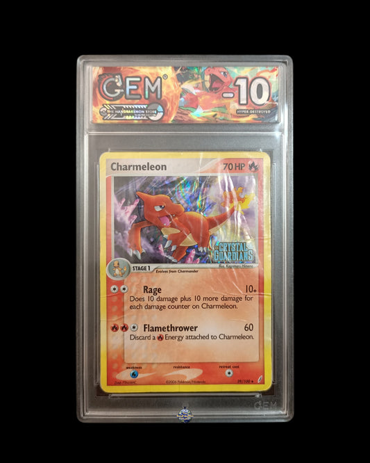 Charmeleon Holo Stamped Ex Crystal Guardians GEM -10