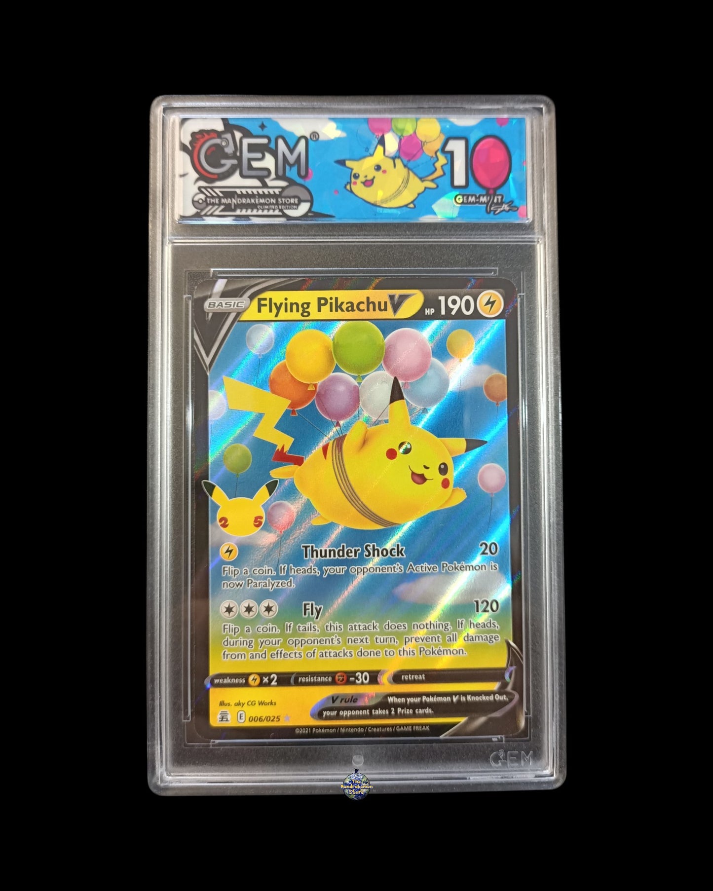 Pikachu Volo GEM 10